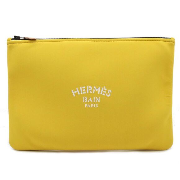 Hermes Neobain GM Clutch Bag Yellow - Picture 1 of 6